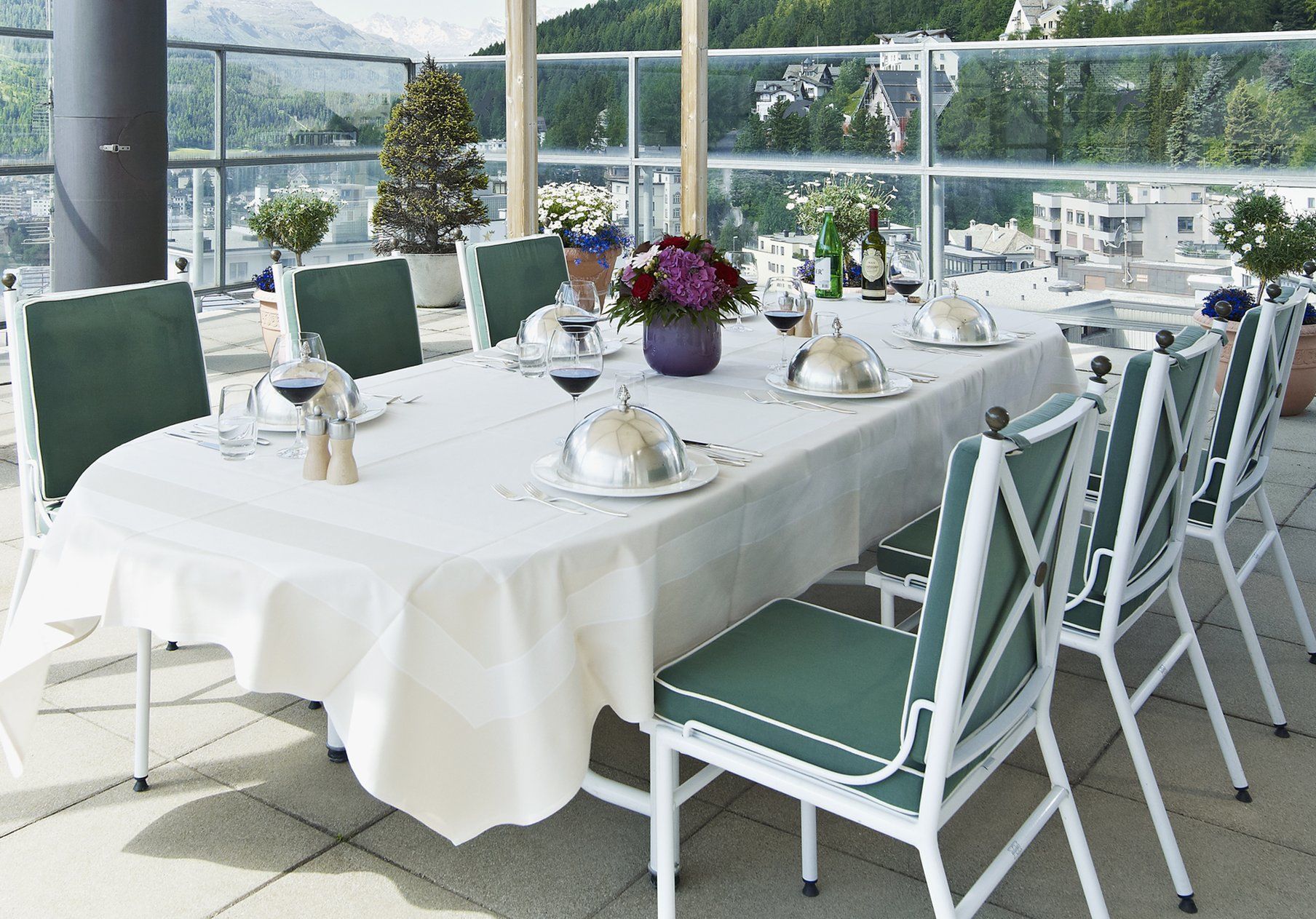 Crystal Hotel Superior Saint-Moritz Restoran fotoğraf